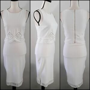 VTG Bebe 2 Piece Bodycon Skirt Set